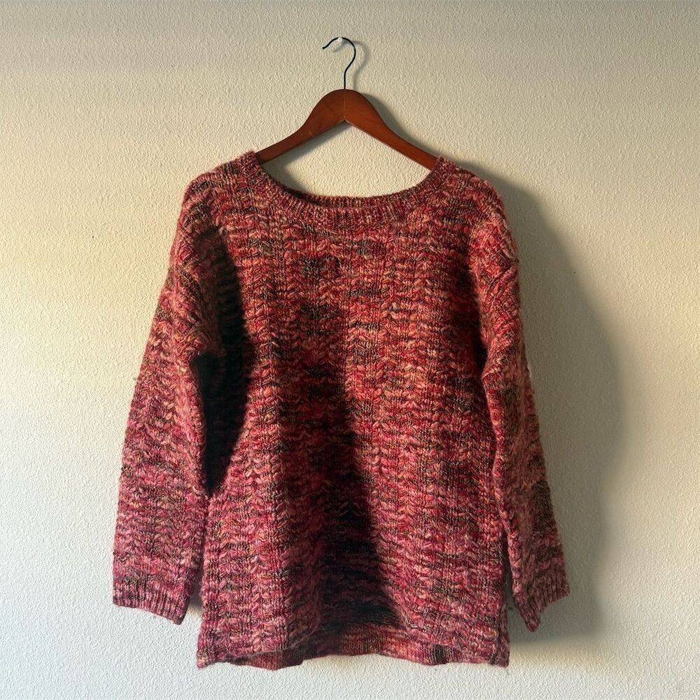 Sundance Women's M Pink Wool Blend Pullover Sweater Long Sleeve Casual